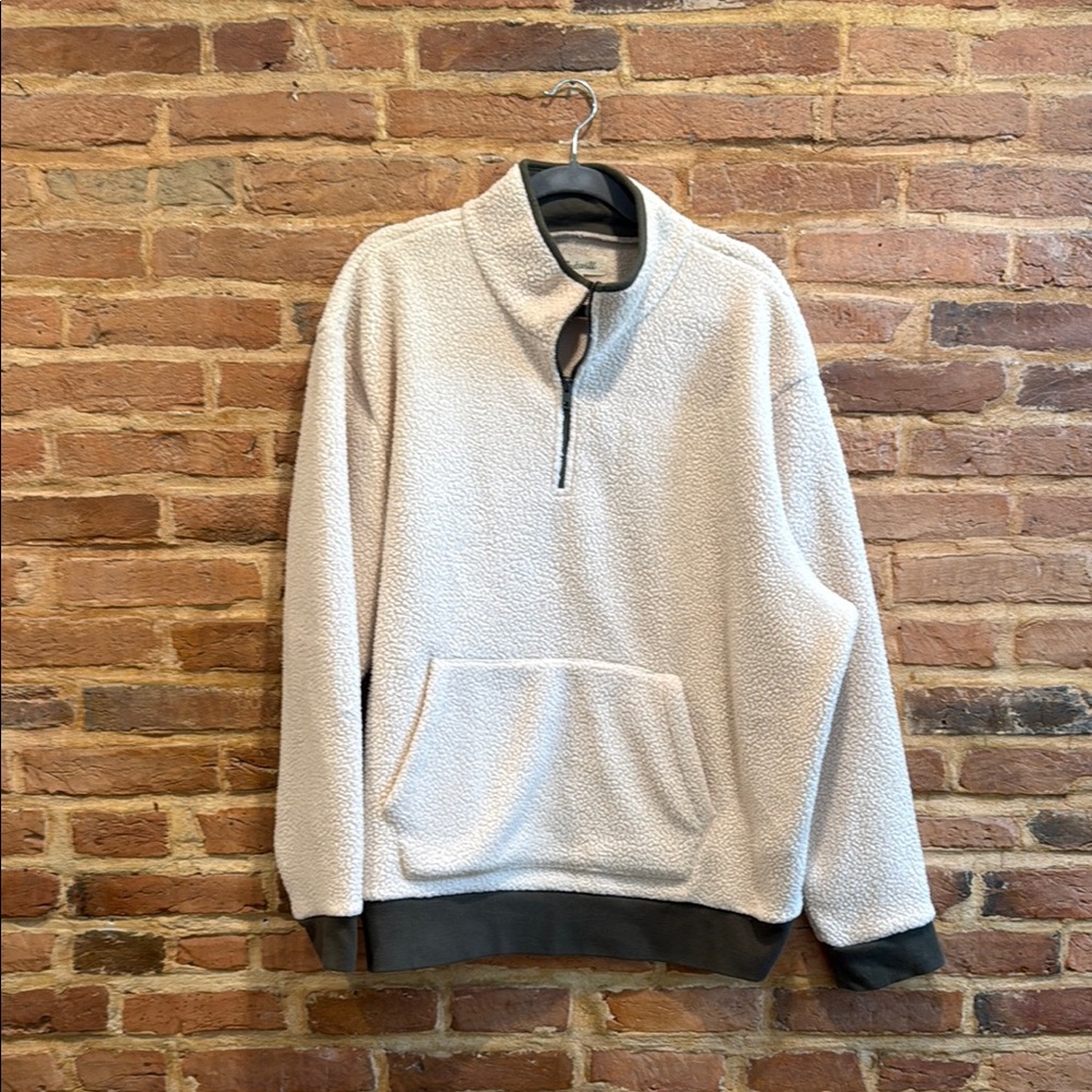 Madewell Cream Sherpa Sweater